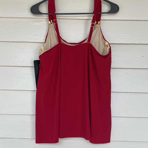 Miraclesuit Razzle Dazzle Tankini Top Size 10 - Picture 9 of 9